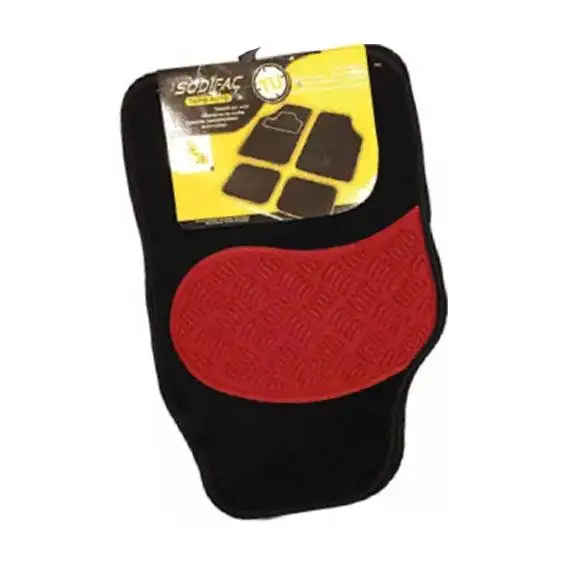 Tapis moquette alu rouge SODIFAC