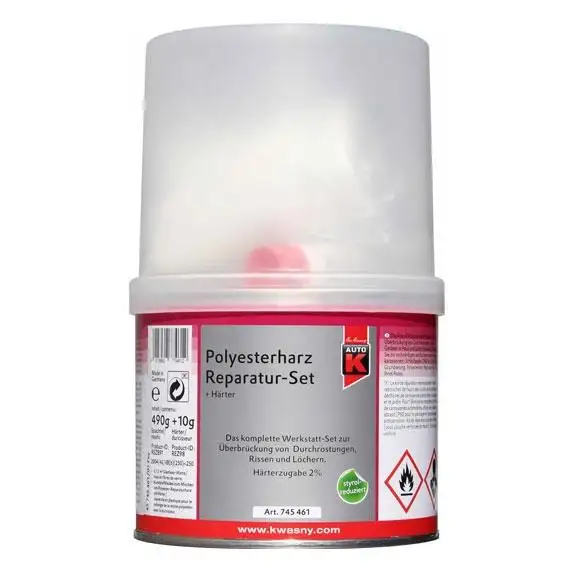KIT DE REPARATION POLYESTER 500GR - 745461 - AUTOK