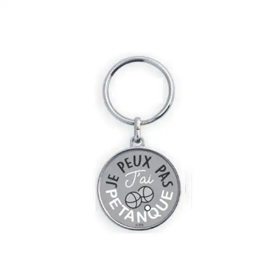 PORTE-CLE JE PEUX PAS J'AI PETANQUE