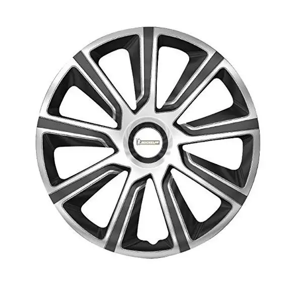 4 enjoliveurs MICHELIN NVS49 15 pouces Noir/Argent