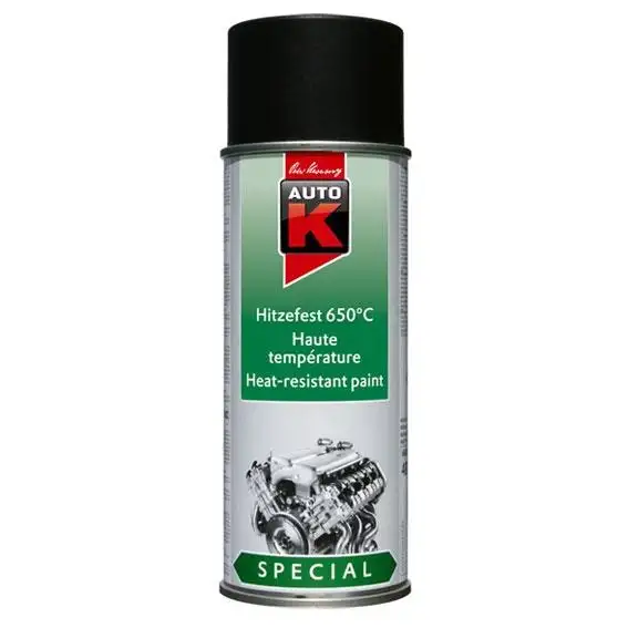 PEINTURE HAUTE TEMPERATURE 150ML NOIRE 650°C - 033041 - AUTOK