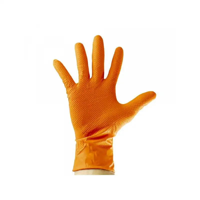 100 GANTS ORANGES EN NITRILE, ÉPAISSEUR DE 7,0 MIL, TAILLE : L