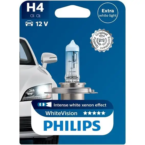 Ampoule H4 X1 WV 12V 60/55W PH PHILIPS - 12342WHVB1