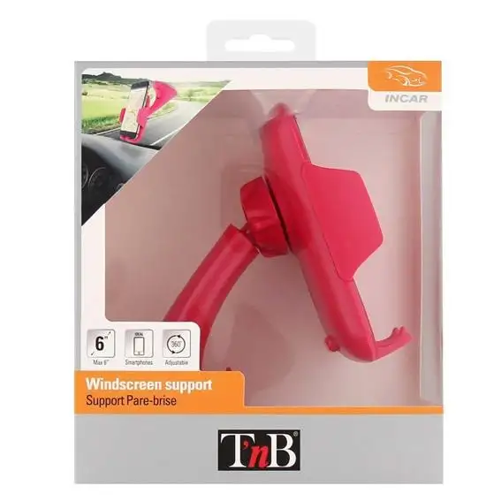 Support pare-brise pour téléphone rose TNB
