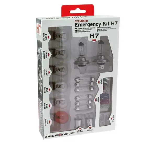 Coffret 18 ampoules H7 + 12 fusibles - Evo