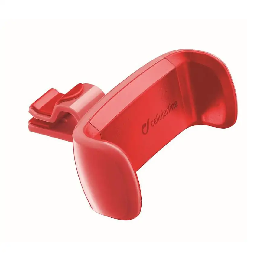 Support téléphone pour grille d'aération coloris rouge