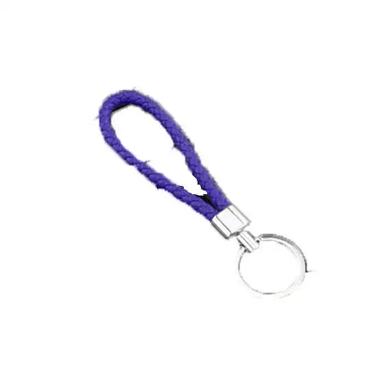 PORTE CLES TRESSE BLEU MARINE