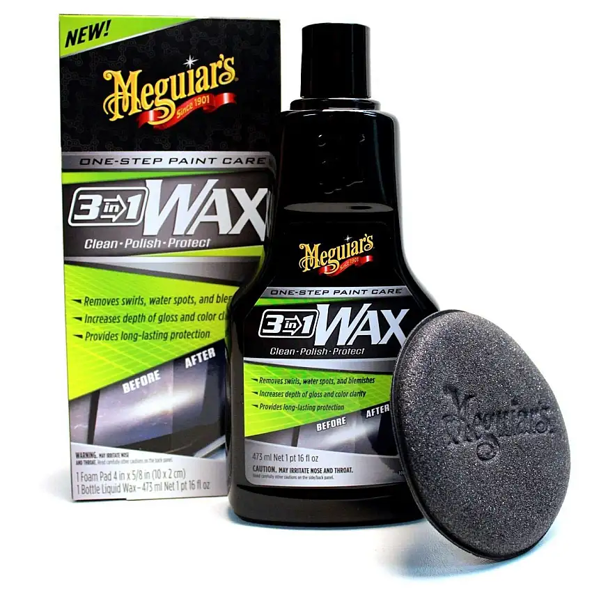 MEGUIAR'S 3-EN-1 CIRE 473ML POUR UNE BRILLANCE PROFONDE ET UNE PROTECTION