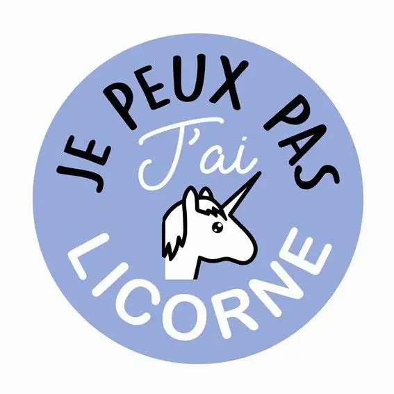 STICKER "JE PEUX PAS J'AI LICORNE" - 157812 - CADOX