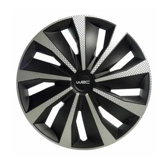 4 enjoliveurs WRC 14 pouces Carbon Style