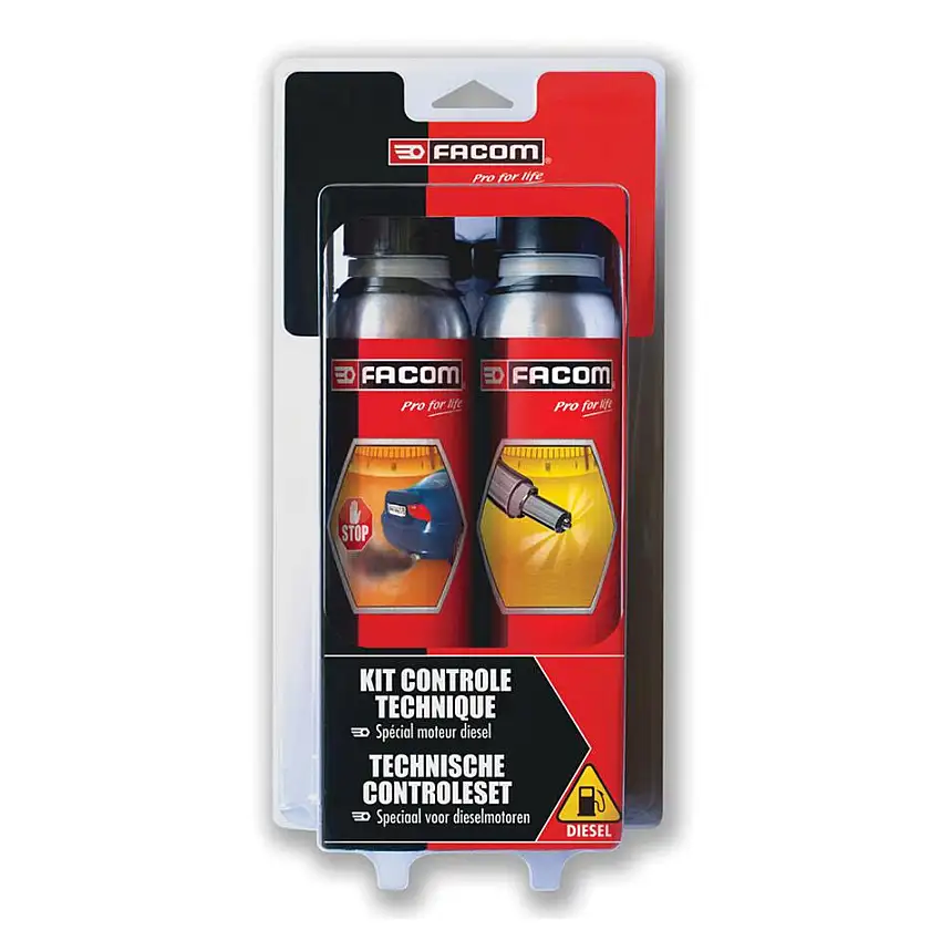 Nettoyant système injection FACOM - Kit contrôle technique - Diesel