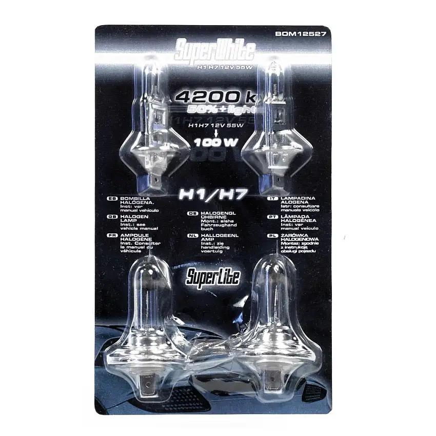 Kit ampoules H1 et H7 Superwhite