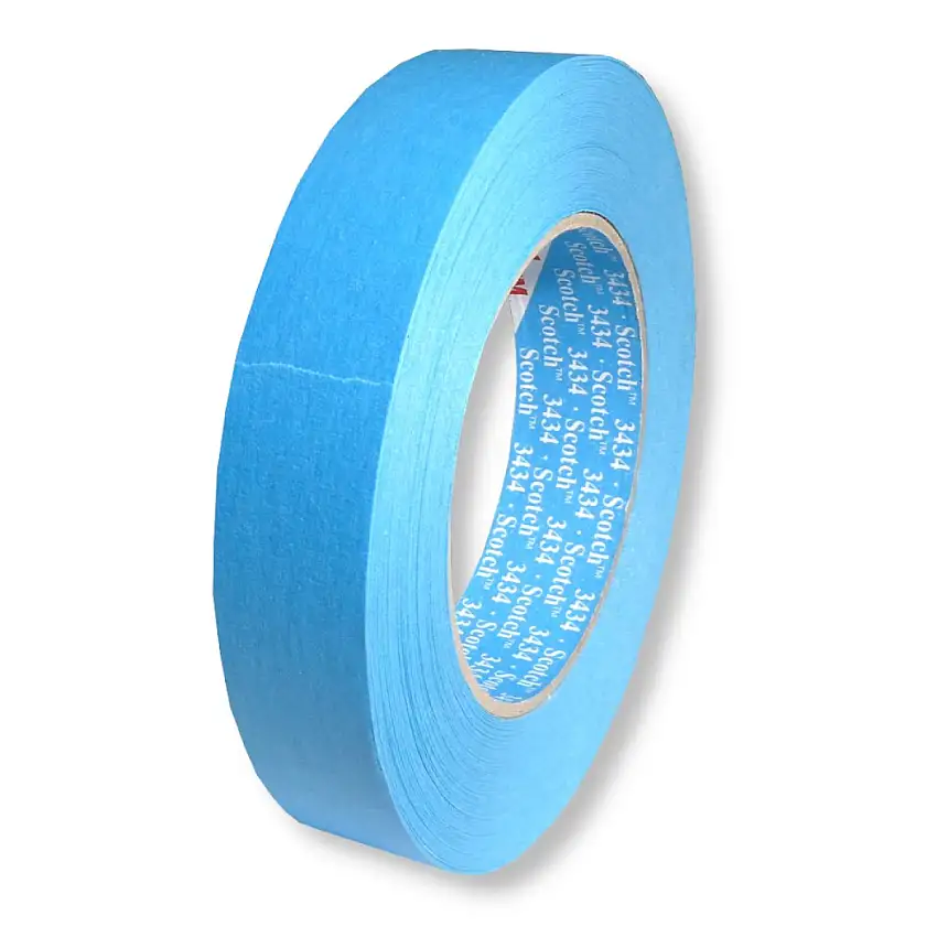 RUBAN DE MASQUAGE HAUTE PERFORMANCE BLEU 3M 25MM X 50M POUR DES TRAVAUX DE MASQUAGE PRéCIS