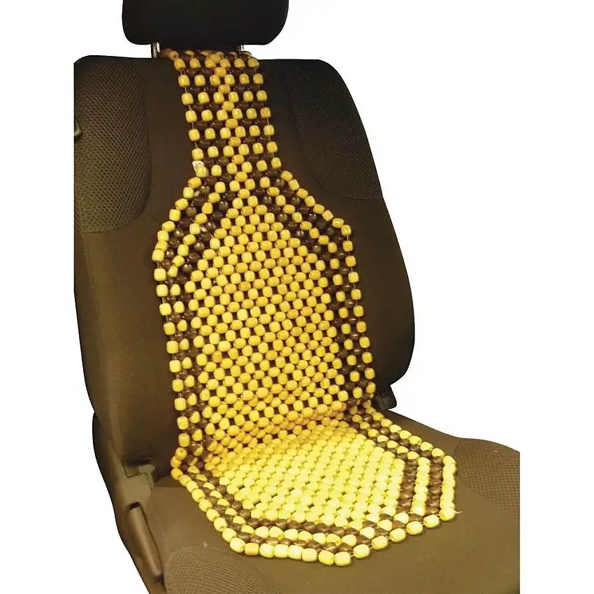Couvre-siège billes de bois