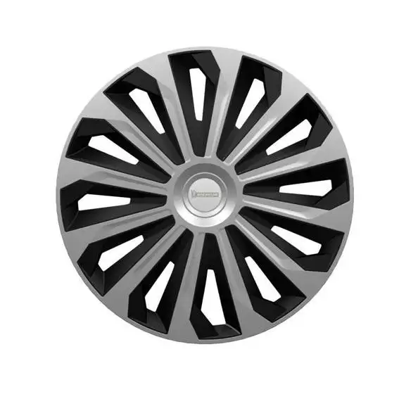 4 enjoliveurs MICHELIN NVS04 15 pouces Noir/Argent