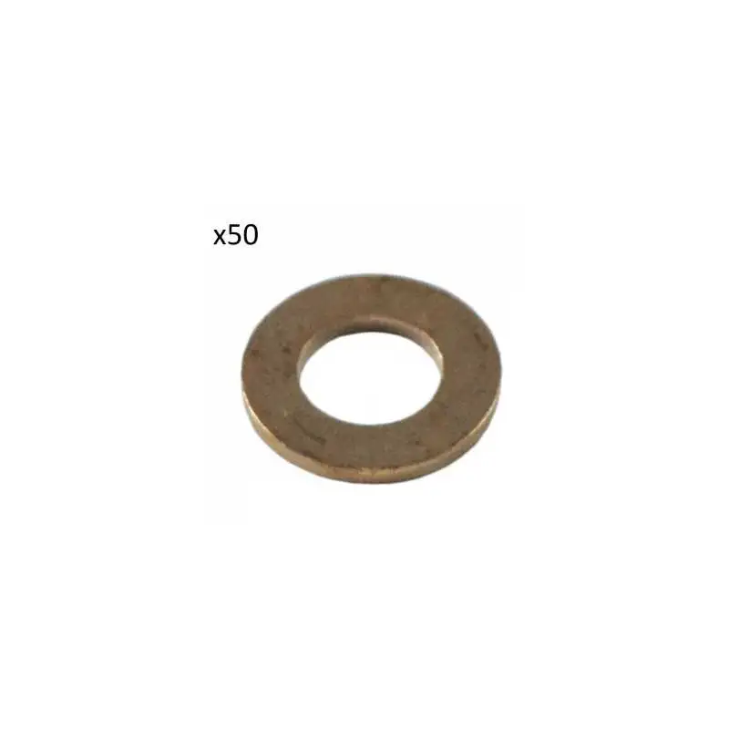 50 RONDELLES DE CUIVRE POUR INJECTEURS (15,0 x 7,5 x 1,0MM)
