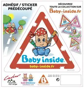 Autocollant Bébé à bord - Garà§on Pirate