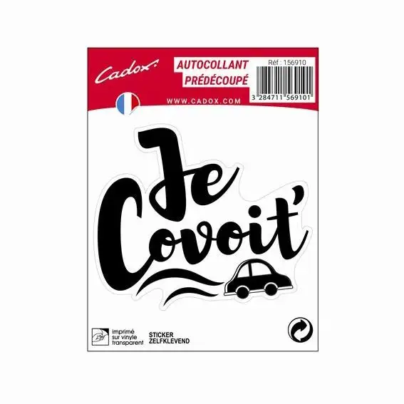STICKER "JE COVOIT" - 156910 - CADOX