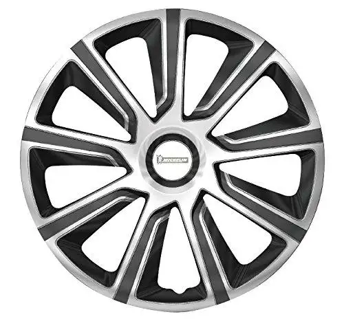 4 enjoliveurs MICHELIN NVS49 13 pouces Noir/Argent