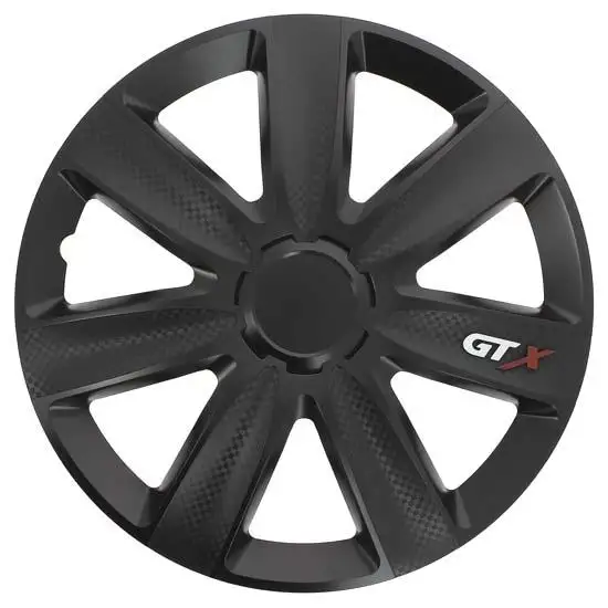 4 enjoliveurs CAR+ VR 16 pouces Carbone/Noir