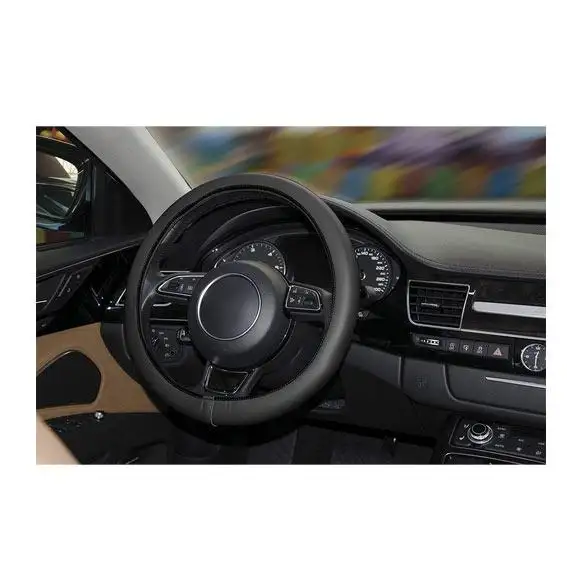 COUVRE-VOLANT COMFORT GRIP NOIR T.S - 35-36 CM