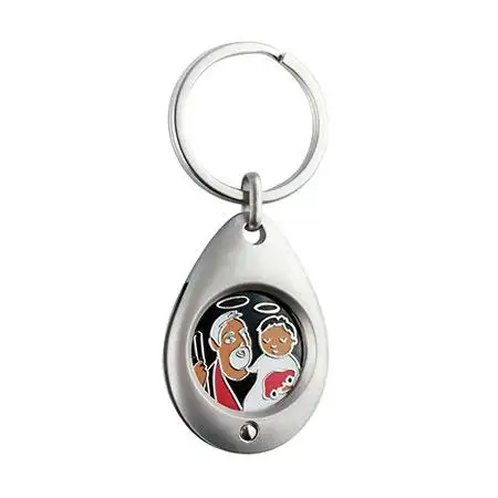 PORTE CLEFS JETON "SAINT CHRISTOPHE" NOIR - ZIG13CHRI N - ZIGOH