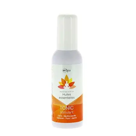 Désodorisant AIR SPA spray à base d'huiles essentielles. Tonic
