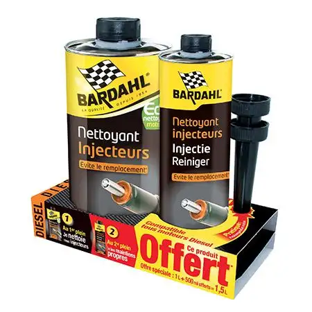 Pack nettoyant injection diesel 1L + 500 ml