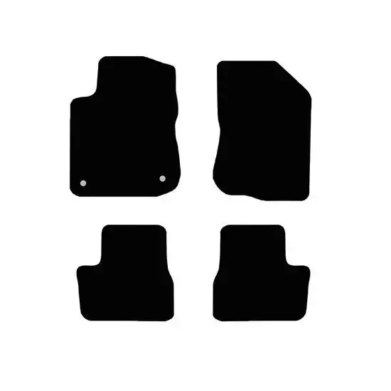 Tapis PEUGEOT 208/2008 noir depuis 02.12