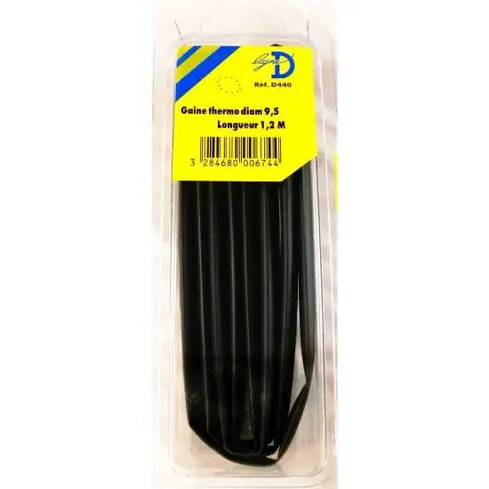 Gaine thermo-rétractable diamètre 9,5 mm -RDI