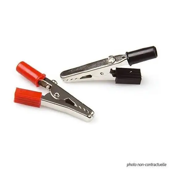 Pince crocodile noir & rouge - RDI