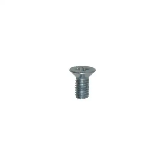 4 vis à métaux tête fraisée cl4.8 zn blanc m6-1.00 x 12 mm din 965