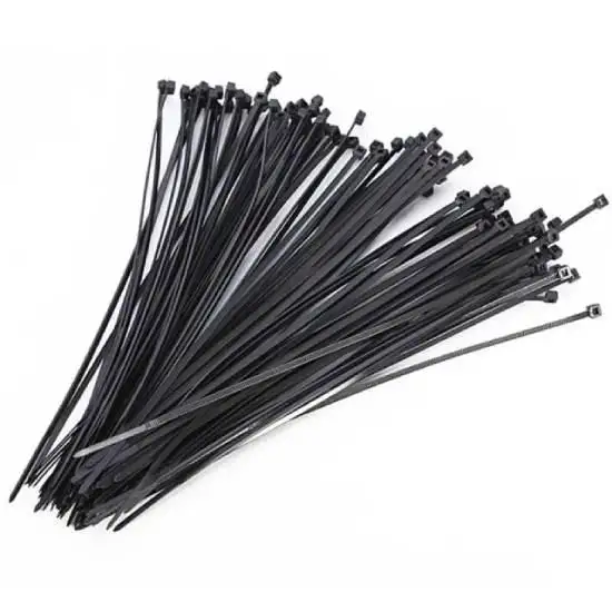 100 Liens nylon noir 2.5x200mm - TECH