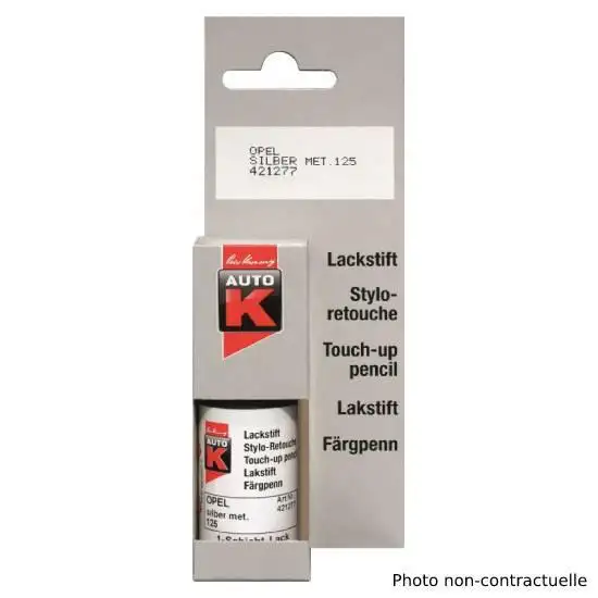 Stylo de retouche 18 Citroën gris aluminium métallisé 354 EZR - AUTOK