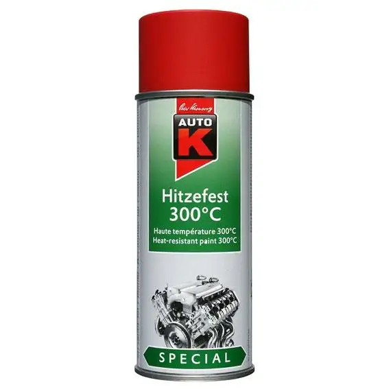 PEINTURE HAUTE TEMPERATURE ROUGE 400ML 300°C - 233047 - AUTOK