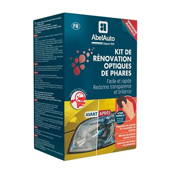 KIT de rénovation optique de phare manuel - Abel Auto