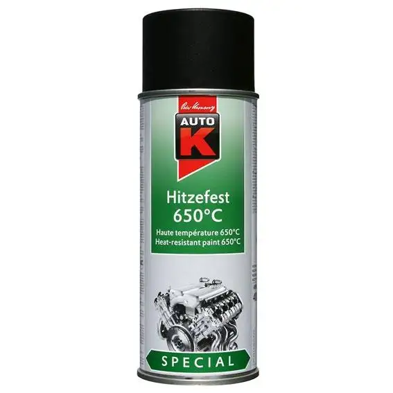 PEINTURE HAUTE TEMPERATURE 400ML NOIRE 650°C - 033030 - AUTOK