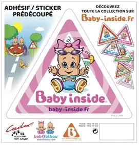Autocollant Bébé à bord - Fille Fashion