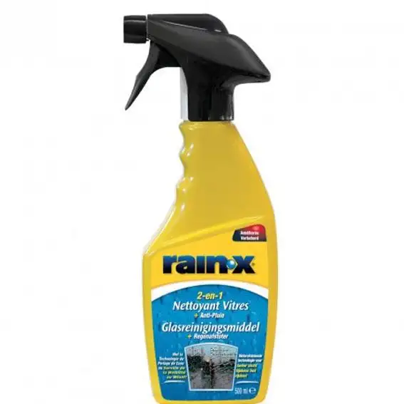 2 en 1 Nettoyant vitres + anti-pluie RAIN-X 500 ml