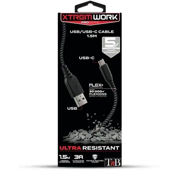XTREM WORK CABLE USB / USB-C - 1.5M TNB