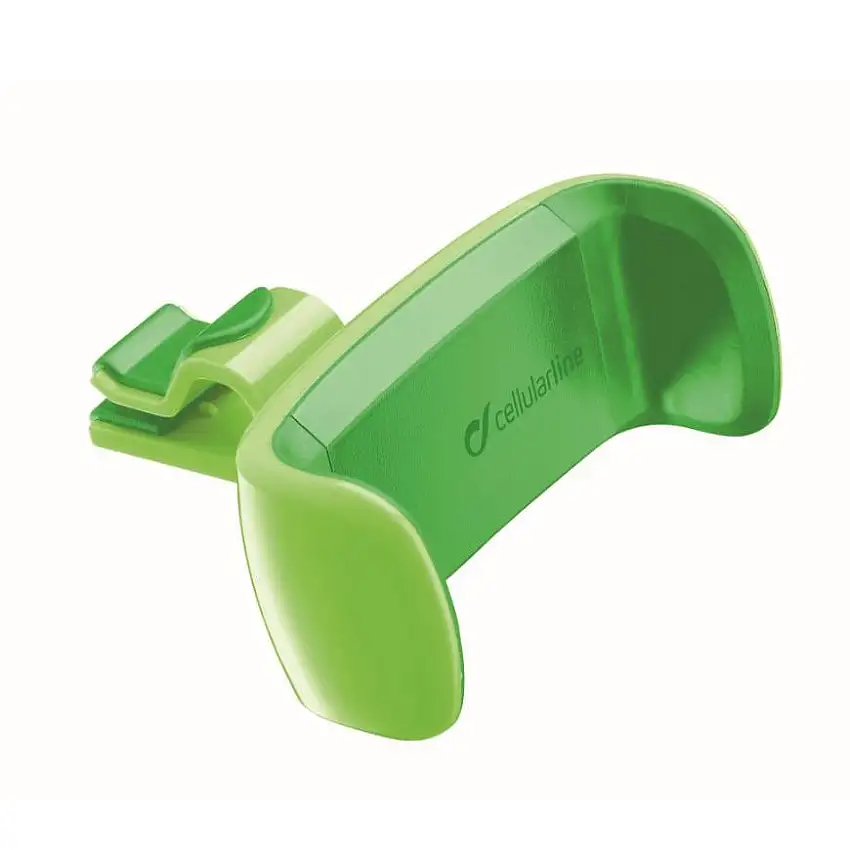 Support téléphone pour grille d'aération coloris vert