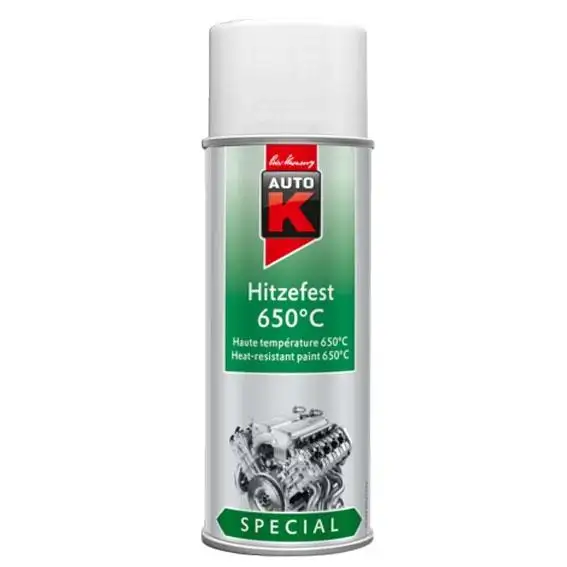 PEINTURE HAUTE TEMPERATURE 400ML BLANCHE 650°C - 233042 - AUTOK