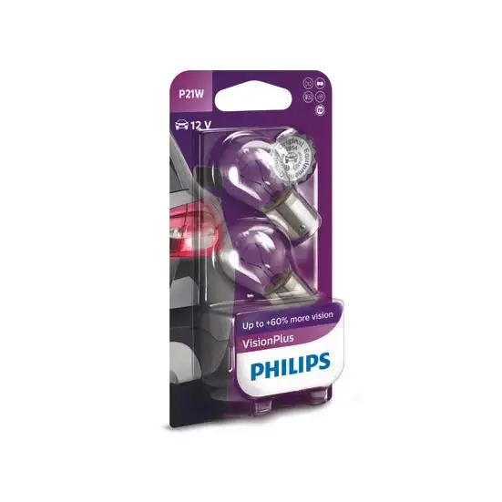 Ampoule P21W X2 VP 12V PHILIPS - 12498VPB2