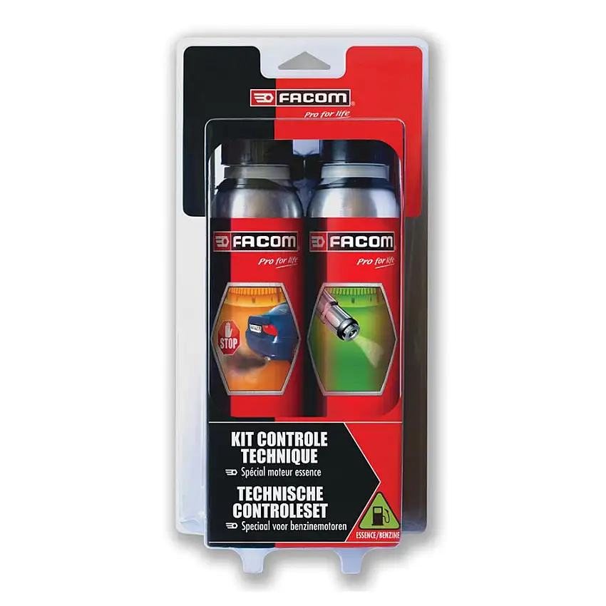 Nettoyant système injection FACOM - Kit contrôle technique - Essence
