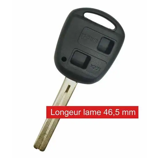 COQUE TOYOTA 2 BOUTONS LAME FRAISEE