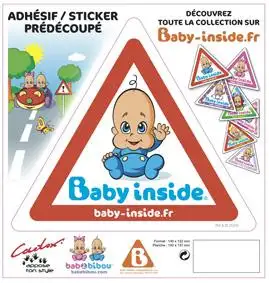 Autocollant Bébé à bord - Garà§on