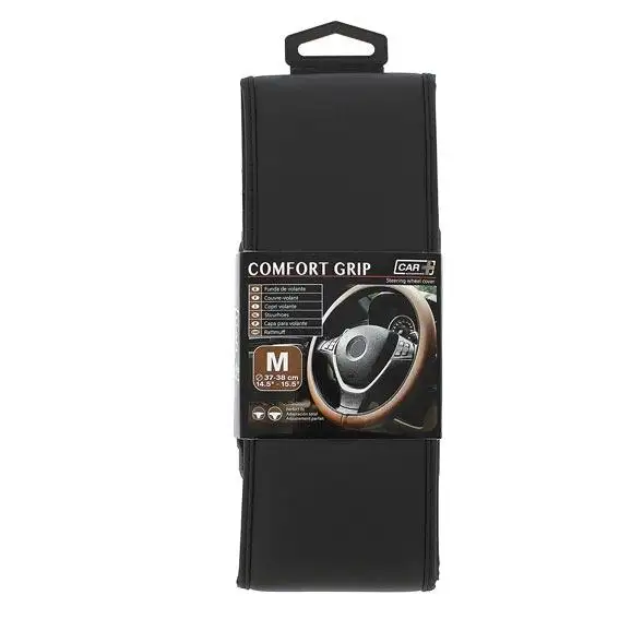 COUVRE-VOLANT COMFORT GRIP NOIR T.M - 37-38CM