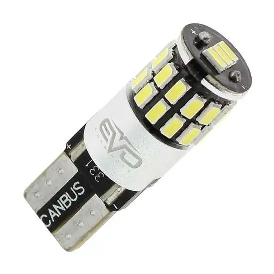 2 ampoules LED T10 canbus 9SMD5050 blanches - EVO