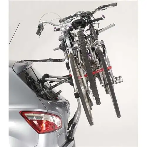 MOTTEZ - Porte-vélos réhaussé, sur hayon premium 3 vélos fixation sur coffre ou hayon - A014PCAD