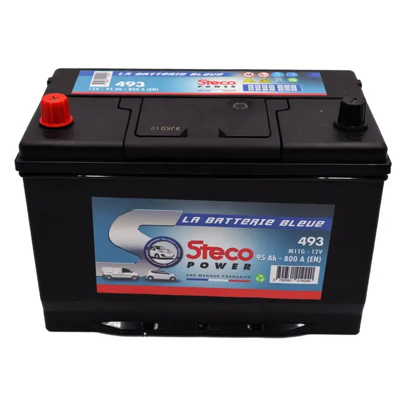 Batterie poids lourd n°14 12V 91Ah 740A STECO 493